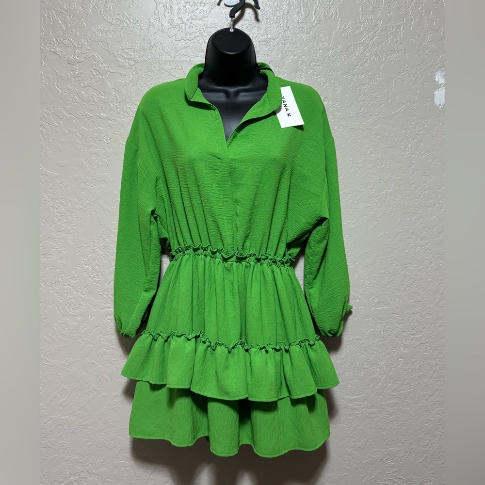 NWT Yana K Cali Dress Green Size Small